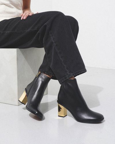 Shop Chloé Rebecca Black Leather Ankle Boots