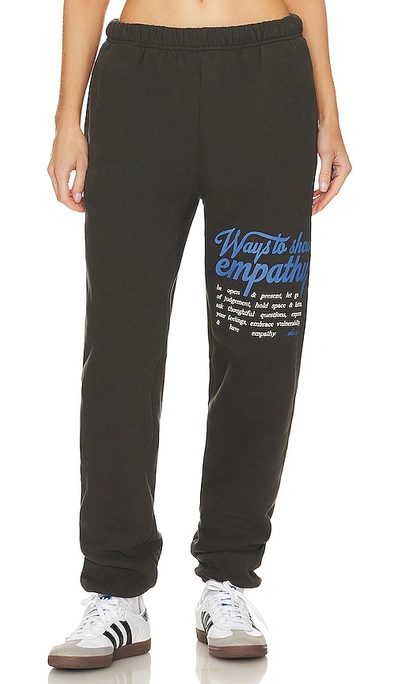 Shop The Mayfair Group Ways To Show Empathy Sweatpants In Charcoal