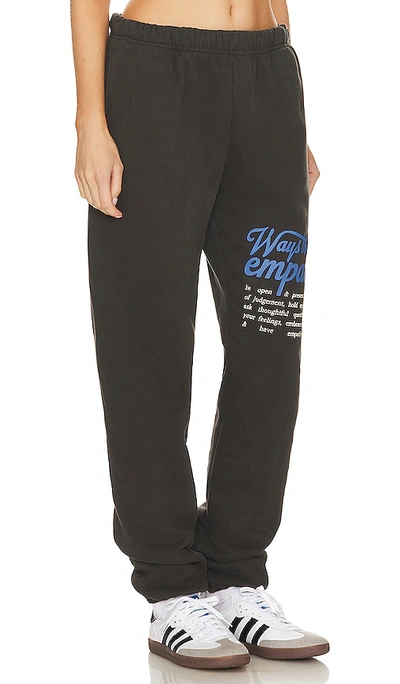 Shop The Mayfair Group Ways To Show Empathy Sweatpants In Charcoal