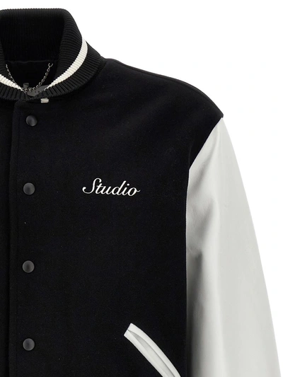 Shop 1989 Studio 'class Of 89' Bomber Jacket In White/black