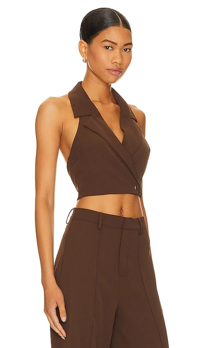 Lovers & Friends Tory Top In Brown