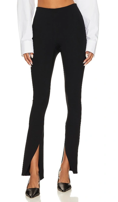 Shop Spanx Perfect Front Slit Legging In Classic Black