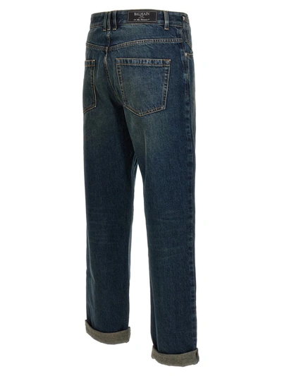 Shop Balmain Vintage Jeans In Blue