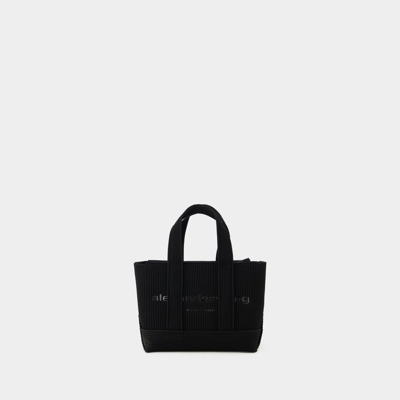 Shop Alexander Wang Knit Mini Tote Bag -  - Polyester - Black