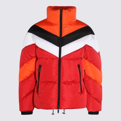 Shop Dsquared2 Multicolour Padded Puffy Star Down Jacket In Red