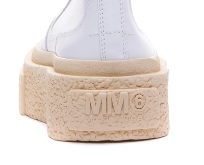 Shop Mm6 Maison Margiela Boots In White