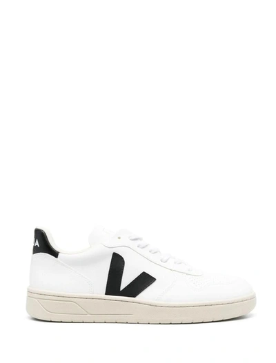 Shop Veja Sneakers In White_black