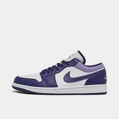 Shop Nike Jordan Air Retro 1 Low Casual Shoes In Sky J Purple/white/sky J Light Purple