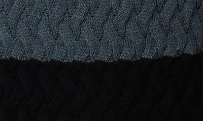 Shop Bugatchi Color Block Merino Wool Blend Crewneck Sweater In Navy