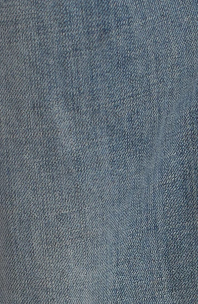 Shop Dolce & Gabbana Destroyed Washed Stretch Denim Jeans In Light Wash Blue