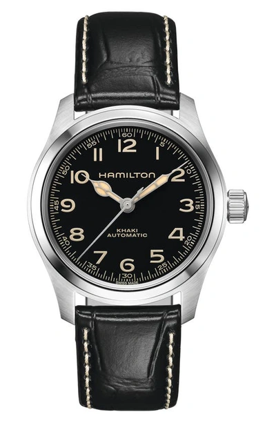Shop Hamilton Khaki Field Watch, 38mm In Black