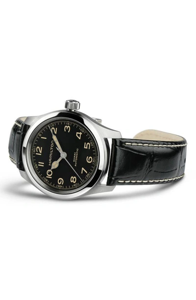 Shop Hamilton Khaki Field Watch, 38mm In Black