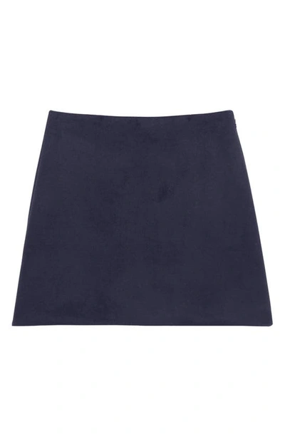 Shop Theory Wool & Cashmere Miniskirt In New Navy