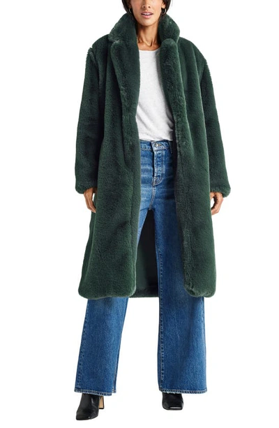 Shop Splendid Mikaela Faux Fur Coat In Balsam