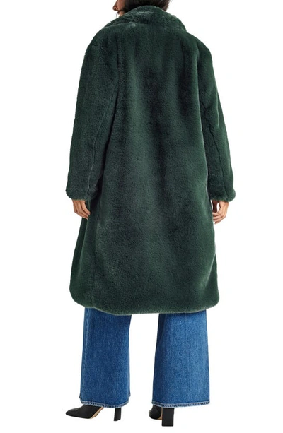 Splendid Mikaela Faux Fur Coat In Balsam