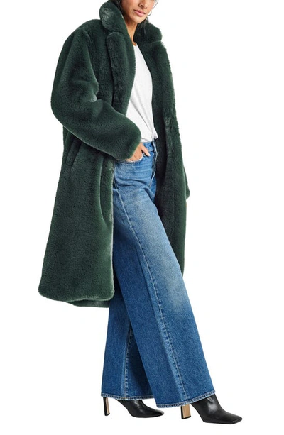 Splendid Mikaela Faux Fur Coat In Balsam