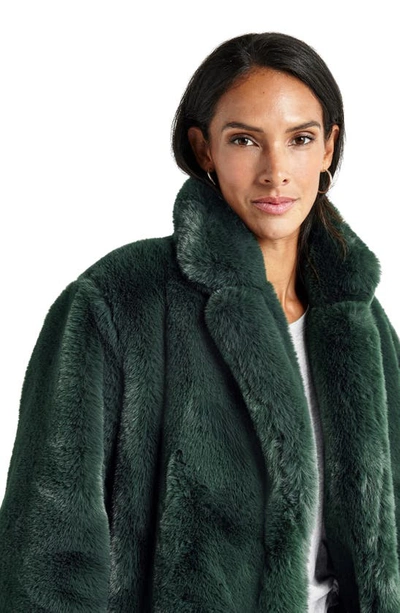 Shop Splendid Mikaela Faux Fur Coat In Balsam