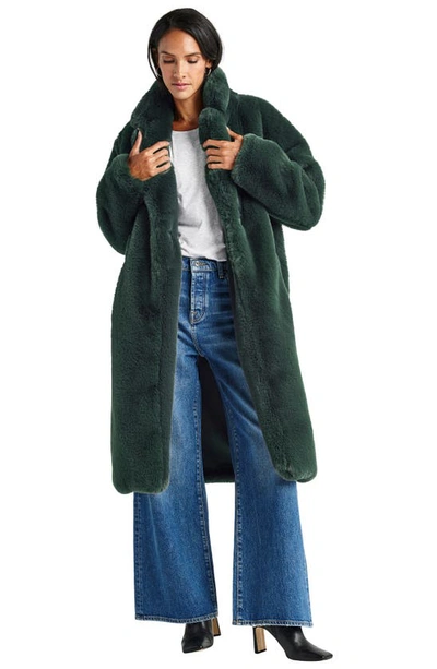 Splendid Mikaela Faux Fur Coat In Balsam