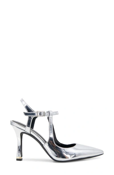 Kenneth Cole New York Romi Slingback Pump In Silver Metallic