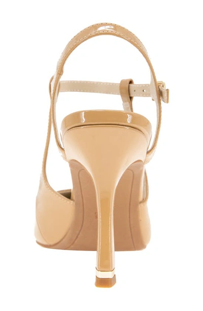 Kenneth Cole New York Romi Slingback Pump In Camel Patent