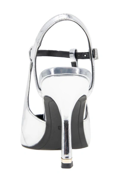 Kenneth Cole New York Romi Slingback Pump In Silver Metallic
