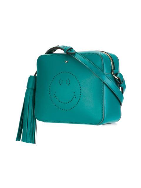 Anya Hindmarch Green Leather Smiley Cross Body Bag | ModeSens