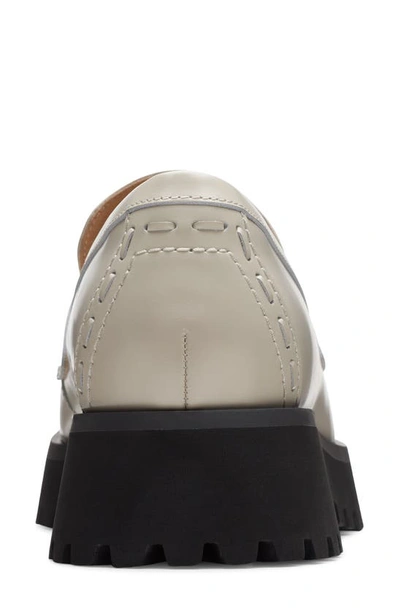 Shop Clarks (r) Stayso Edge Platform Penny Loafer In Ivory Leather