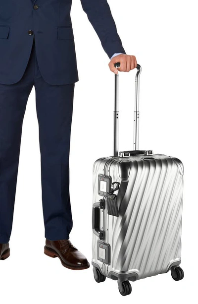 Tumi 19 Degree Aluminum 22-inch International Spinner Carry-on Bag In Silver