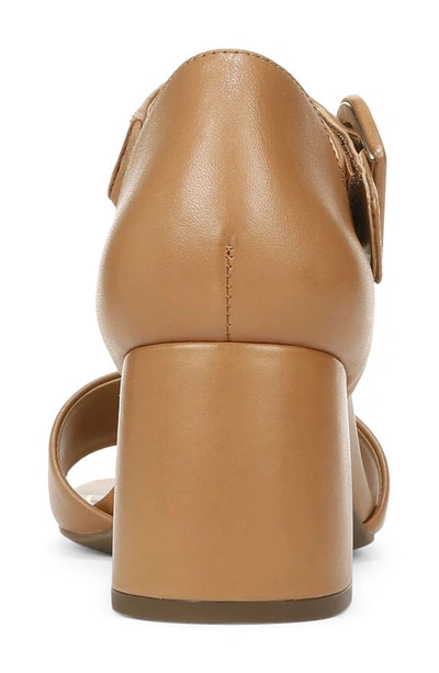 Vionic Chardonnay Block Heel Sandal In Camel Leather