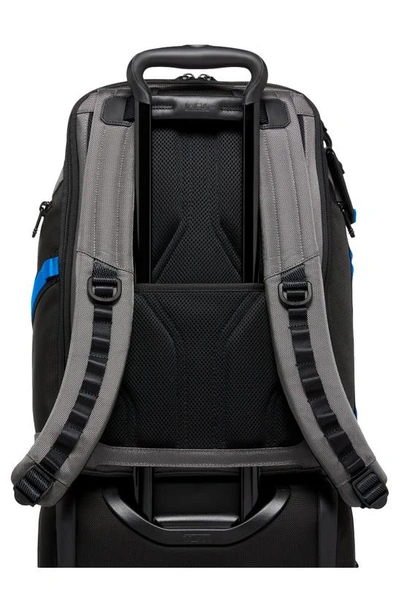 Shop Tumi Search Nylon Backpack In Grey/ Blue