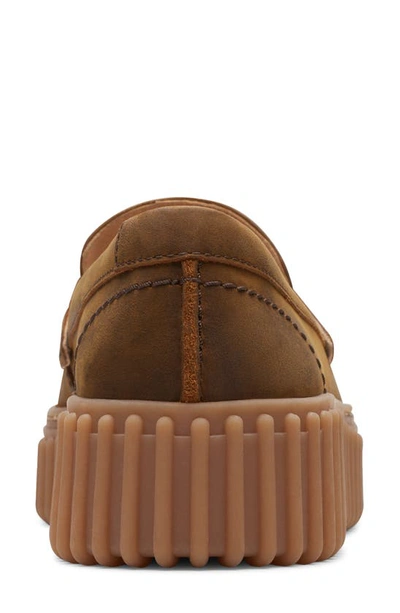 Shop Clarks Torhill Platform Penny Loafer In Beeswax