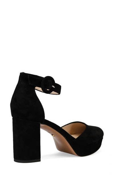 Pelle Moda Lenor Block Heel Platform Pump In Black