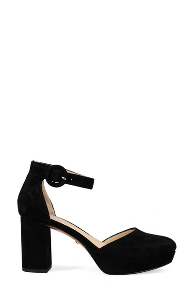Pelle Moda Lenor Block Heel Platform Pump In Black