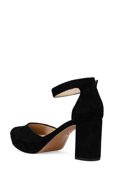 Pelle Moda Lenor Block Heel Platform Pump In Black