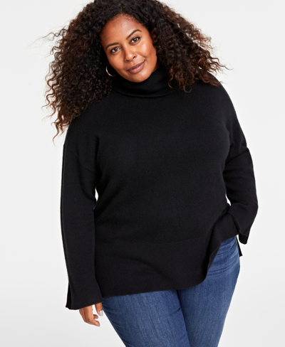 Plus size black cashmere sweater sale