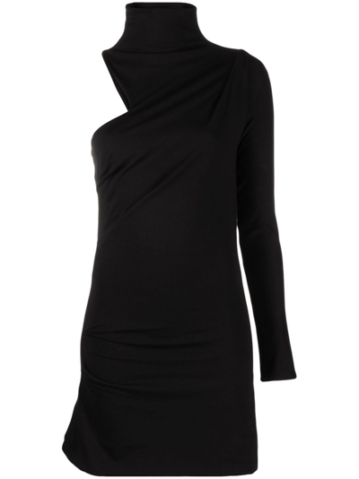 Shop Feben Black Dali Cotton Mini Dress