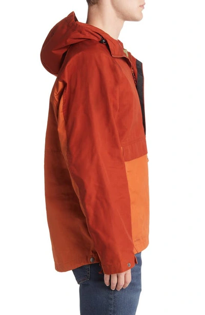 Shop Fjall Raven Vardag Water Resistant Anorak Jacket In Autumn Leaf-terracotta Brown