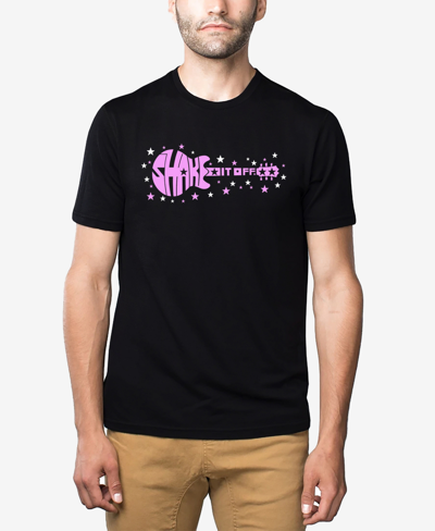 Shop La Pop Art Men's Shake It Off Premium Blend Word Art T-shirt In Black