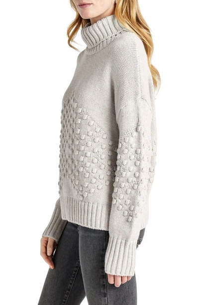 Splendid Elvira Turtleneck Sweater In Oat Heather