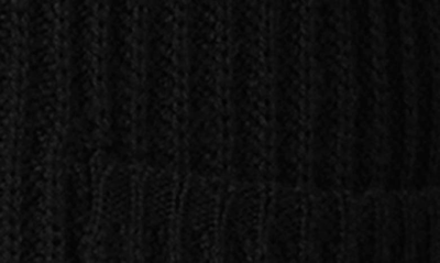 Shop Bugatchi Rib Wool Blend Cardigan Sweater In Caviar