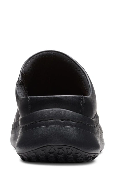 Clarks Pro Clog In Black Leather