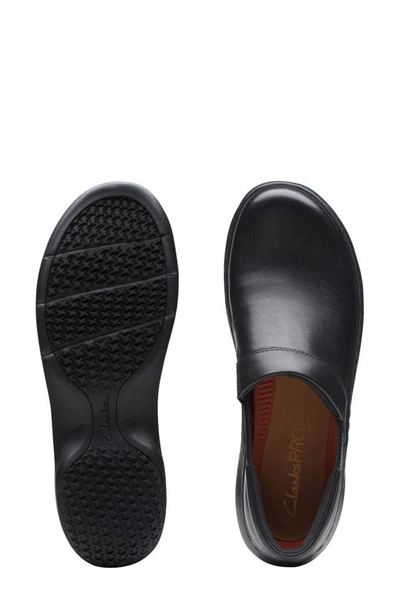 Clarks Pro Gem In Black Leather