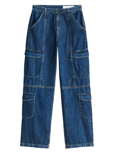 Shop Rag & Bone Women's Cailyn Wide-leg Cargo Jeans In Ari