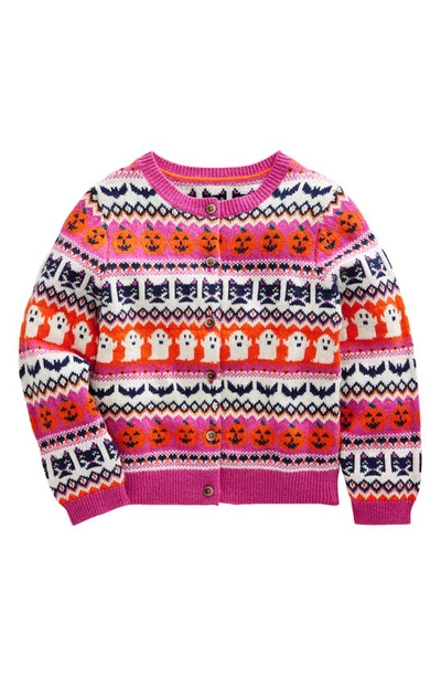 MINI BODEN KIDS' HALLOWEEN FAIR ISLE CARDIGAN 