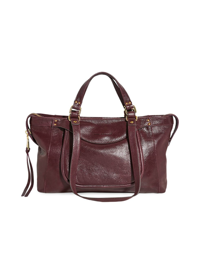 Shop Aimee Kestenberg Women's Bleecker Leather Tote Bag In True Plum Vintage