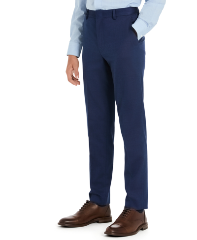 Shop Brooks Brothers B By  Big Boys Classic-fit Stretch Suit Dress Pants In Blue
