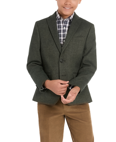 Shop Brooks Brothers B By  Big Boys Classic-fit Stretch Suit Jacket In Olive