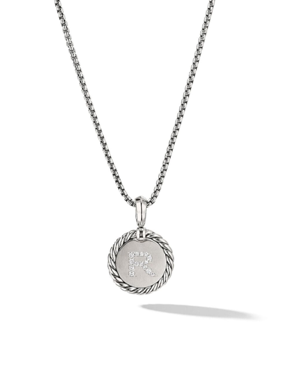 Shop David Yurman Women's Initial Charm With Pavé Diamonds In Initial R