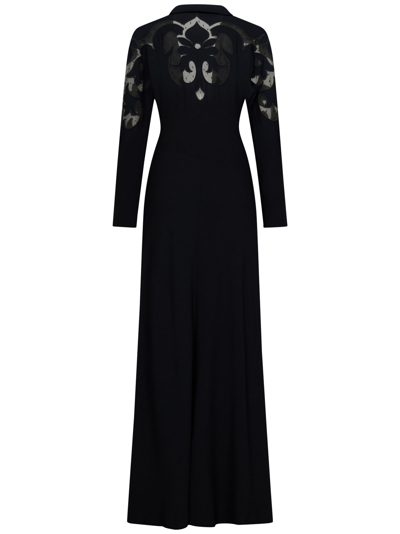 Shop Etro Long Dress In Black