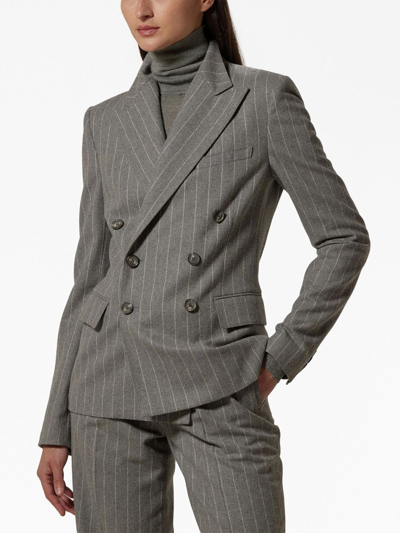 Shop Ralph Lauren Safford Blazer In Grey